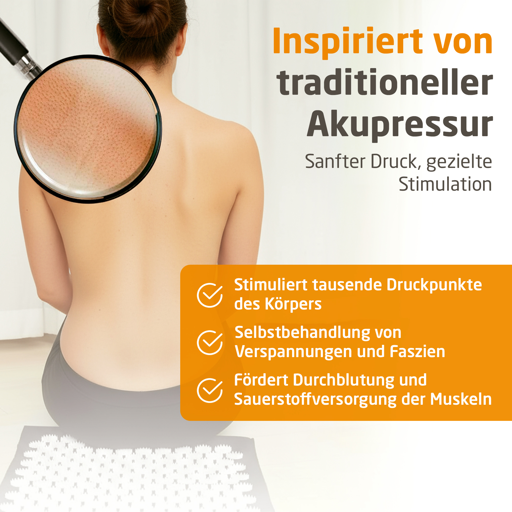 MM 100 | Akupressurmatte mit Wärme