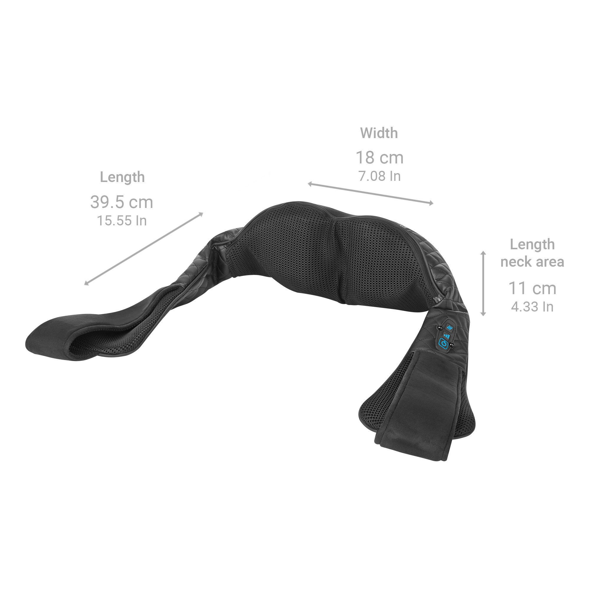 NMG 850 schwarz | Gel-Shiatsu-Nackenmassagegerät