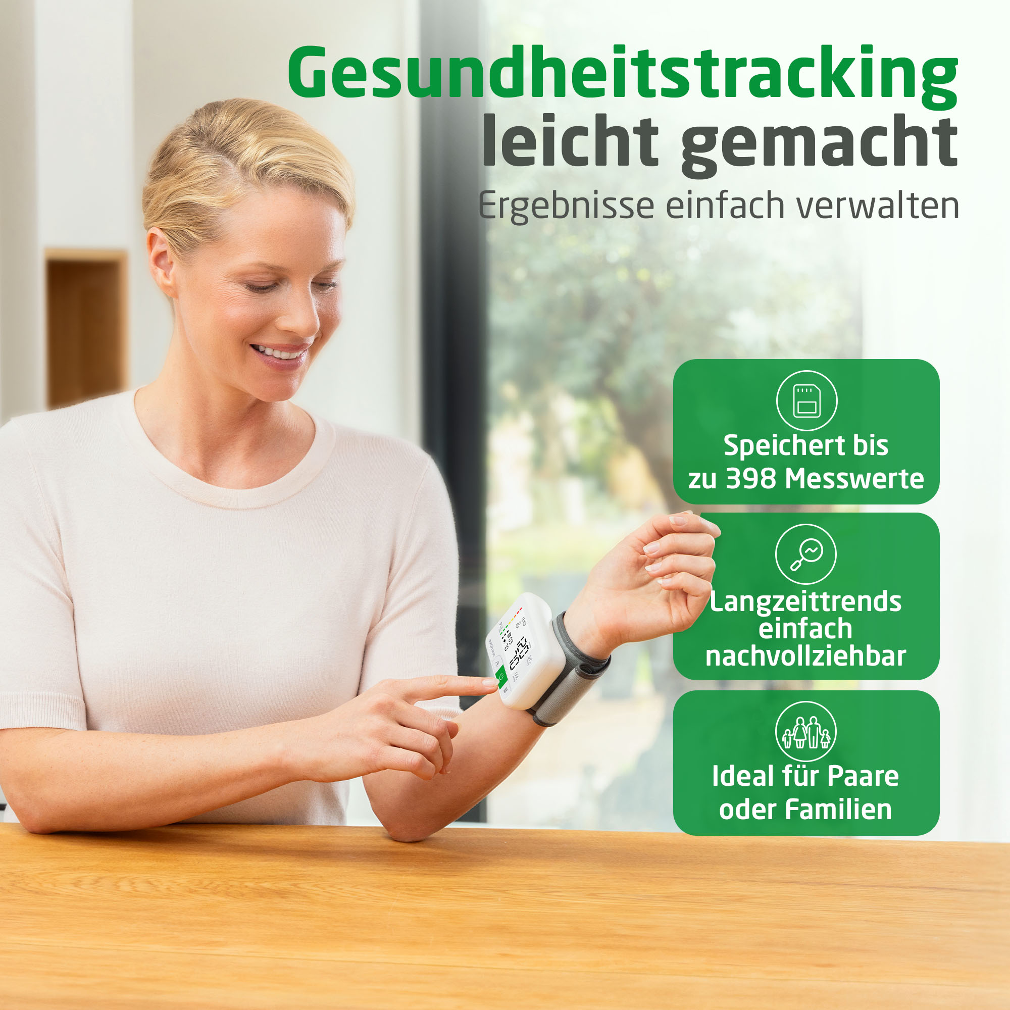 BW 355 | Handgelenk-Blutdruckmessgerät