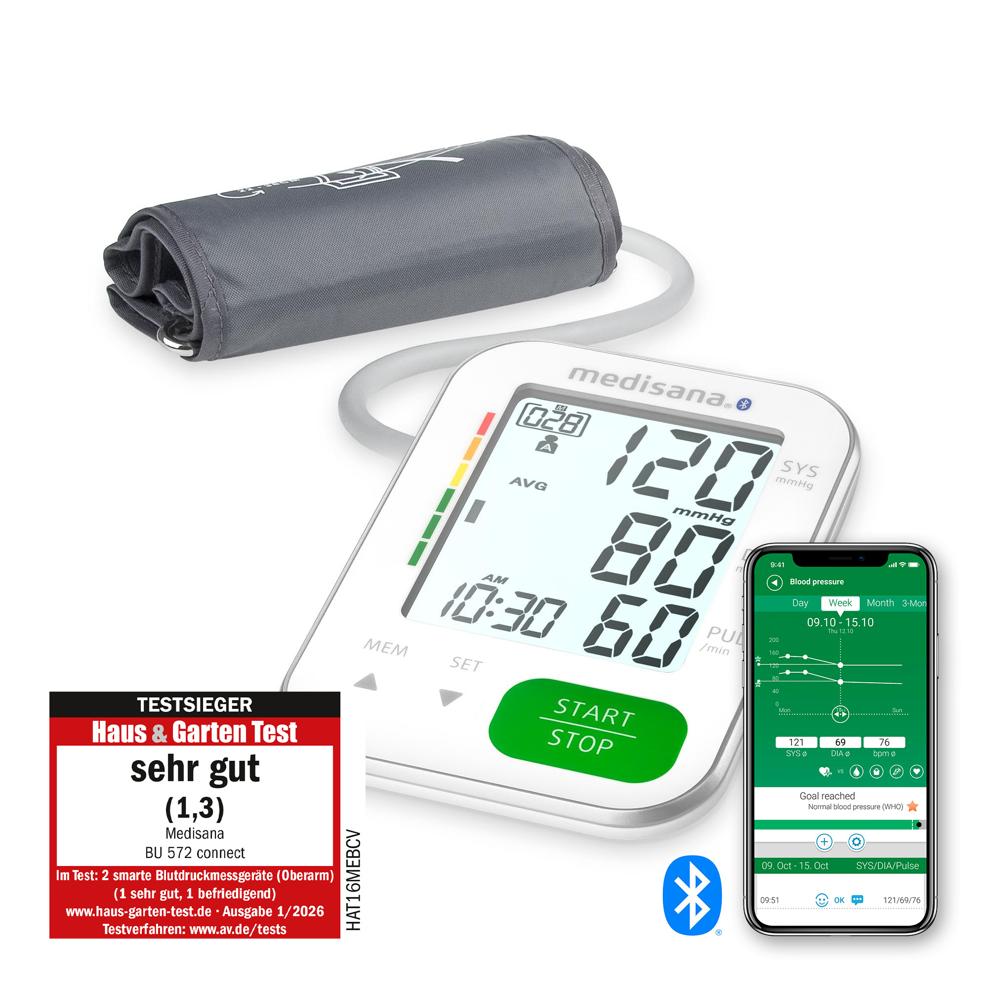BU 572 connect | Oberarm-Blutdruckmessgerät