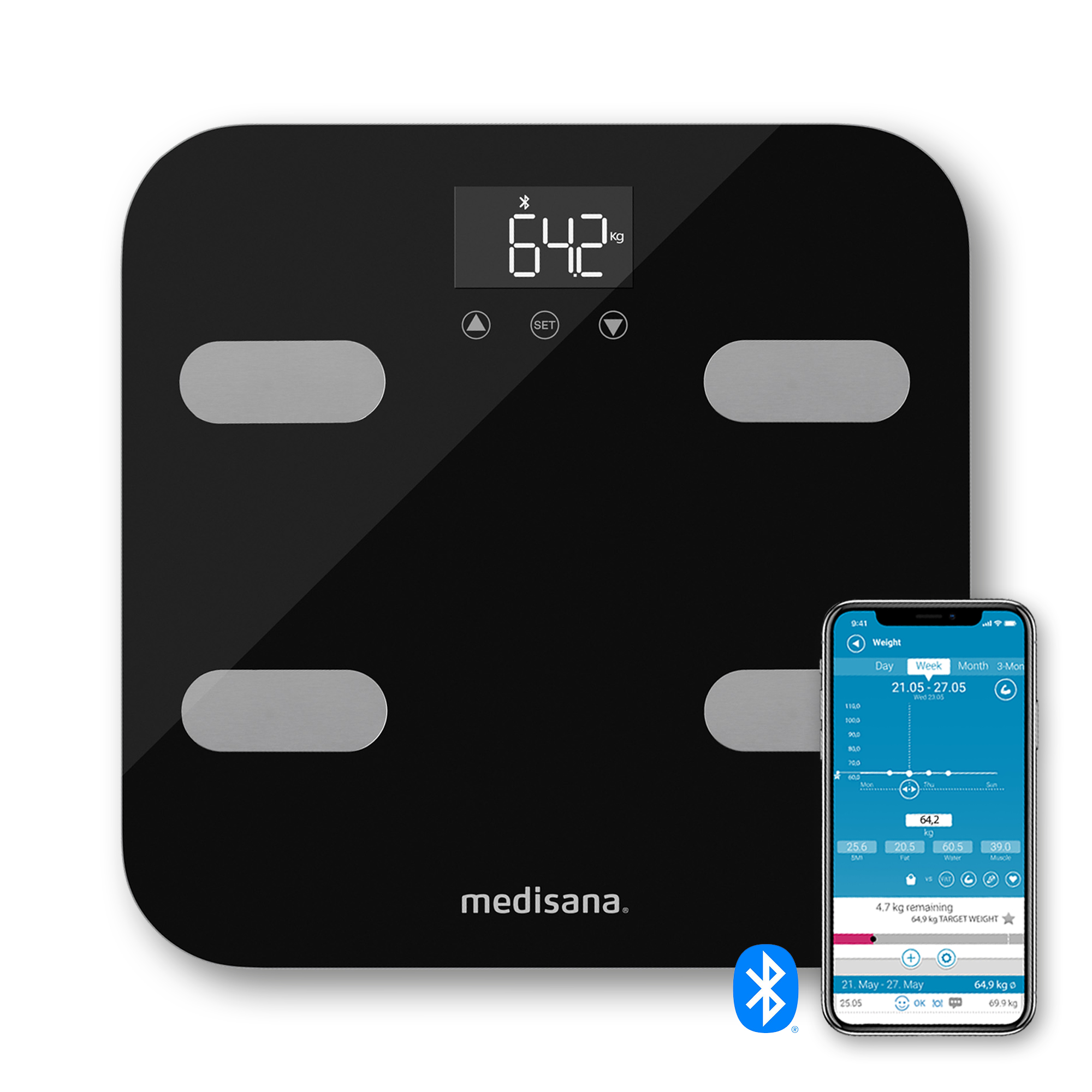 BS 602 connect | WiFi & Bluetooth Körperanalysewaage