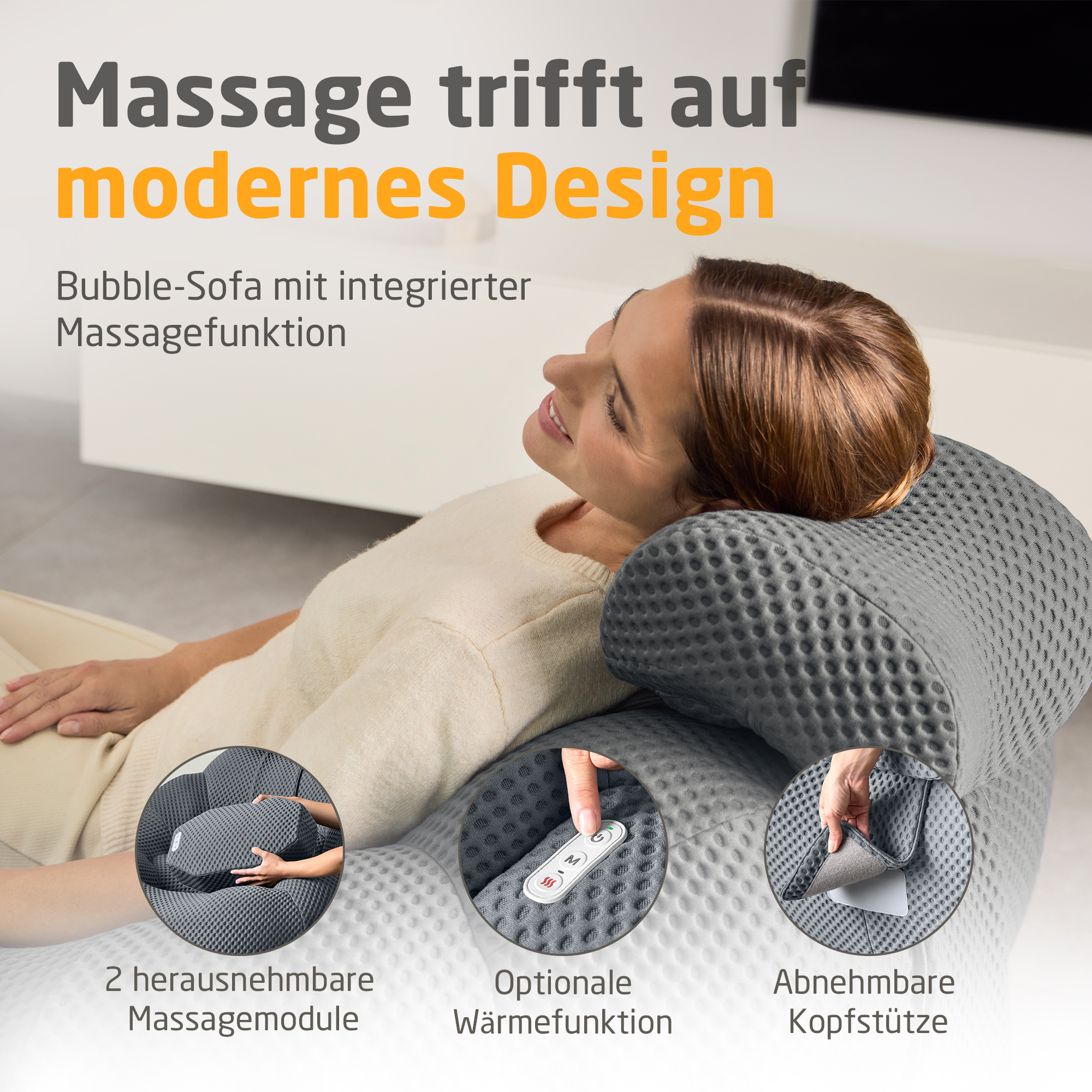 RS 150 | Bubble Sofa - dunkelgrau